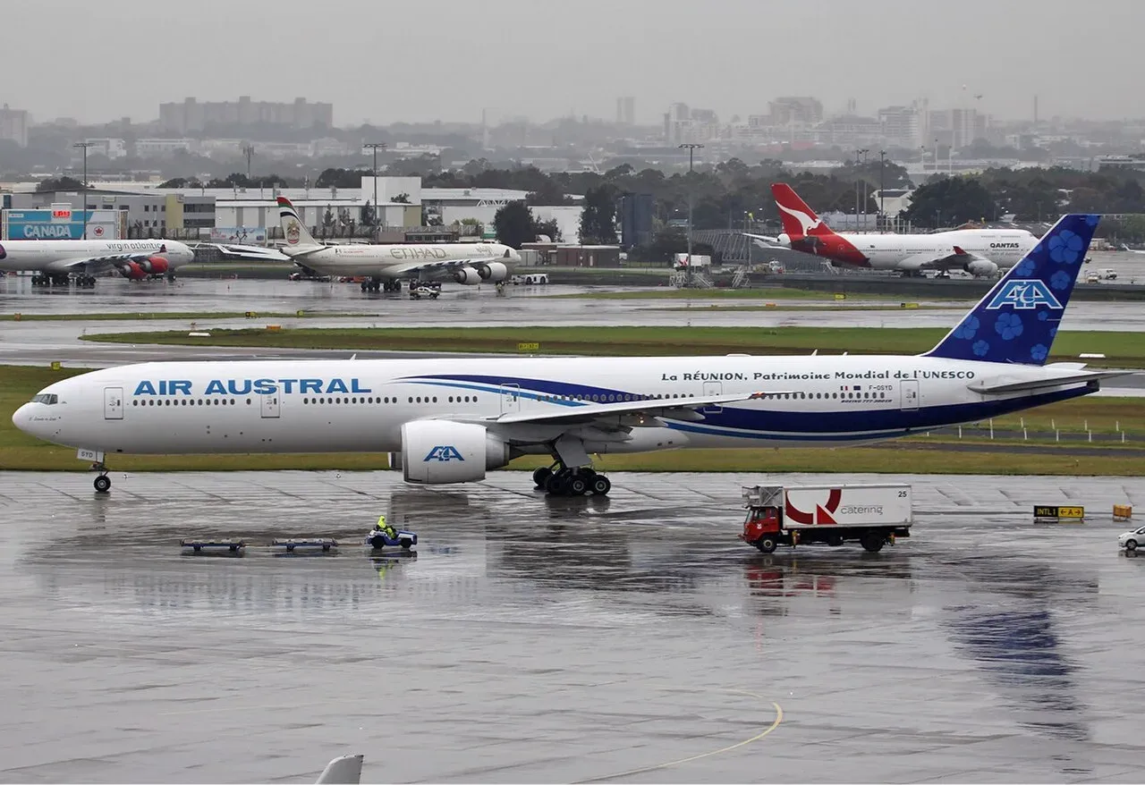 Boeing d’Air Austral, photographie d’illustration des procédures aériennes.
